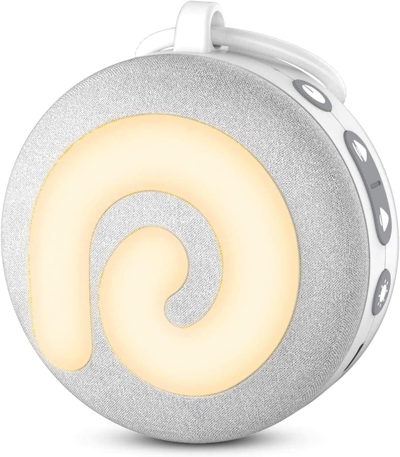 Dreamegg D11 Ruido Blanco Bebé con Luz Nocturna – Máquina de Sonido con 21 Músicas Relajantes, USB Recargable, Temporizador