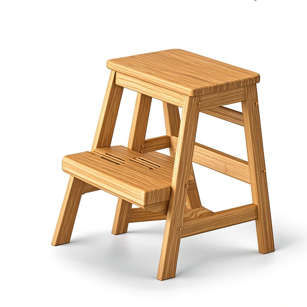 Escalón de Madera para Baño Montessori - accesorio para trona evolutiva de madera